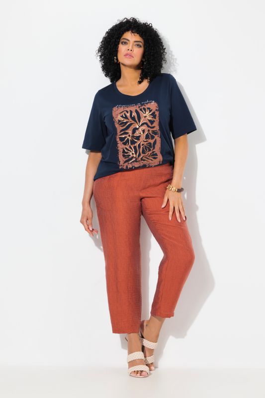 Textured Comfort Waist Pants
