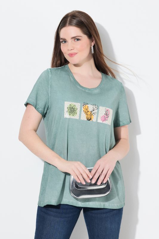 Cold Dyed Short Sleeve Graphic Tee
