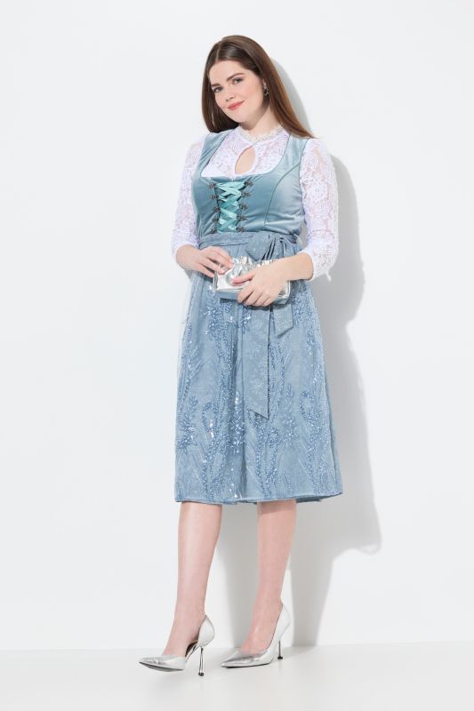 Sequined Embroidered Dirndl