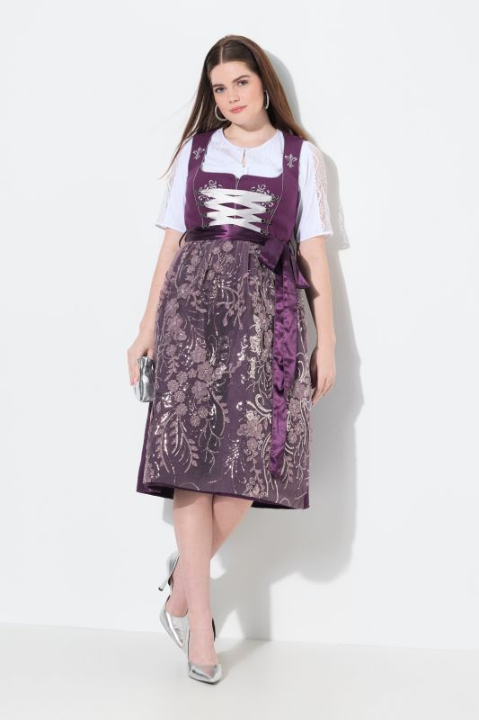Sequined Embroidered Dirndl