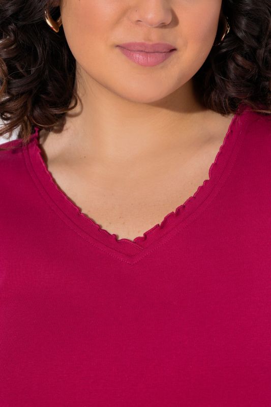 Lettuce Edge V-Neck Knit Tank Tunic Dress