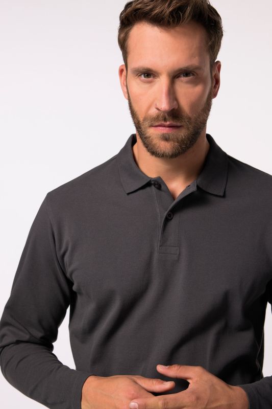 Long Sleeve Piqué Polo Shirt
