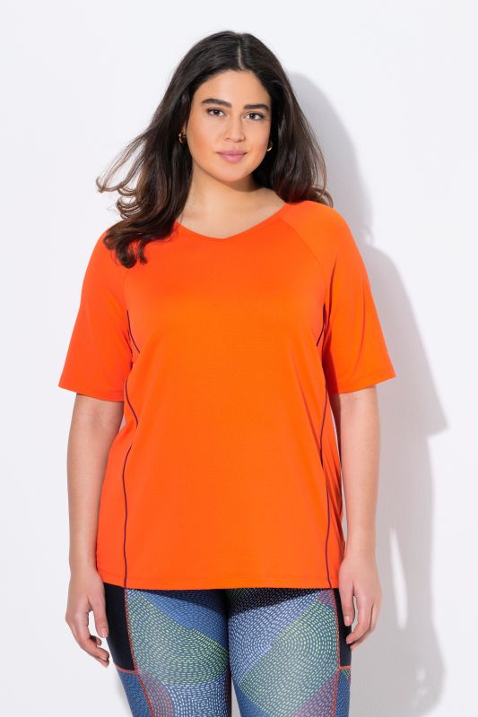 Piping Accent Functional UVP 50+ Stretch Knit Top