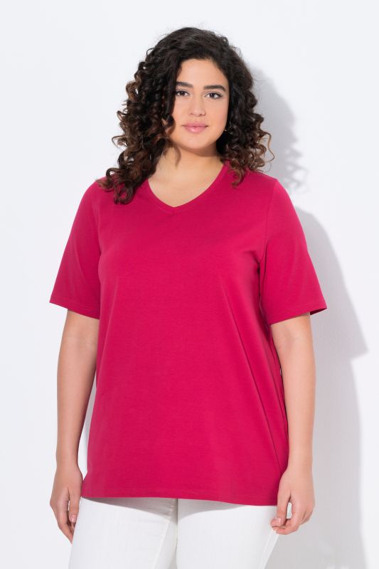 Essential V-Neck Stretch Tee