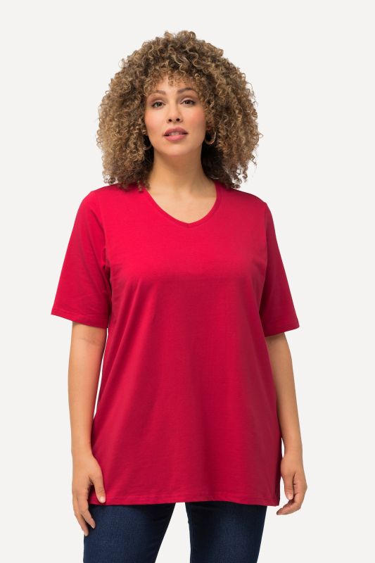 Essential V-Neck Stretch Tee