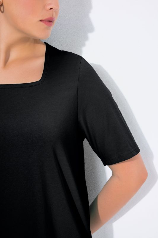 Essential Square Neck Stretch Tee