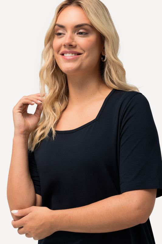 Essential Square Neck Stretch Tee