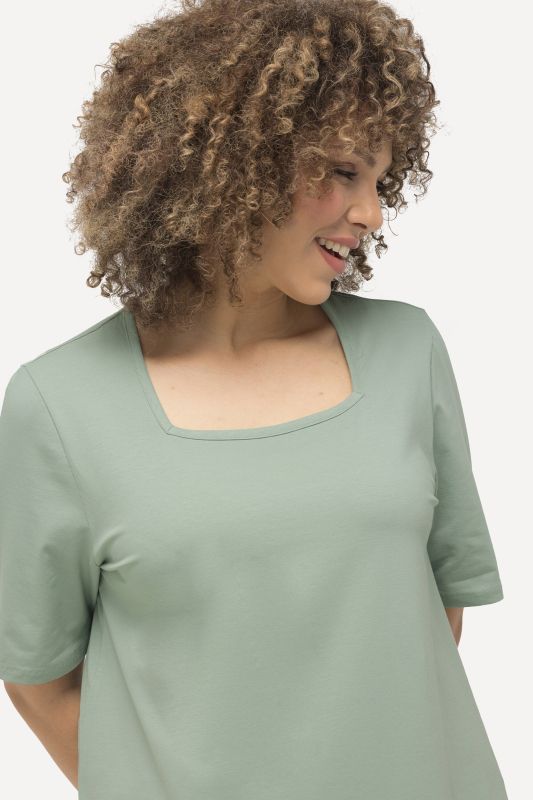 Essential Square Neck Stretch Tee
