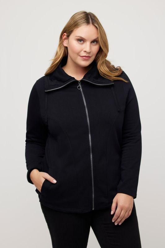 Essential Draped Collar Sweatshirt