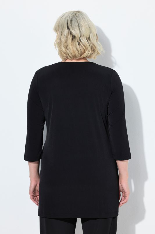 Matte Jersey Round Neck Tunic