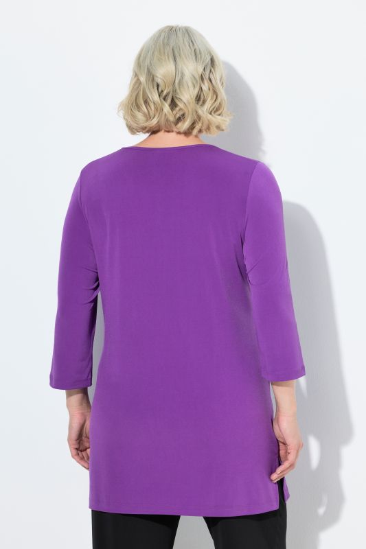 Matte Jersey Round Neck Tunic