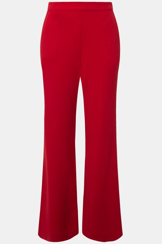 Triacetate Blend Wide Straight Leg Suit Pants