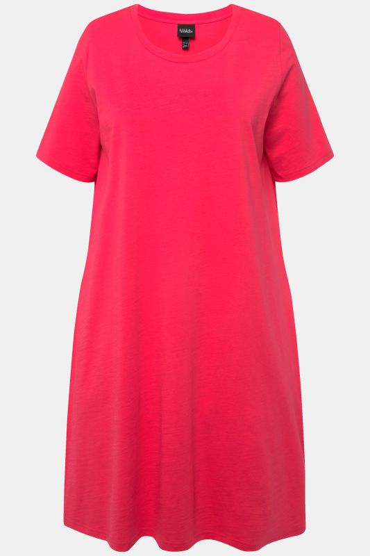 Short Sleeve Jersey Midi Dress