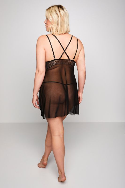 2 Piece Leopard Print Negligee Set