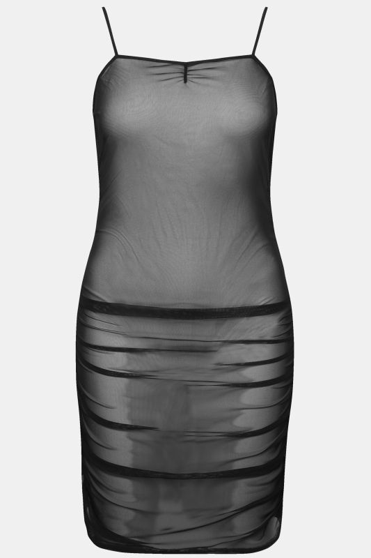Gathered Mesh Negligee