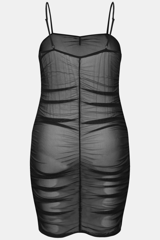 Gathered Mesh Negligee
