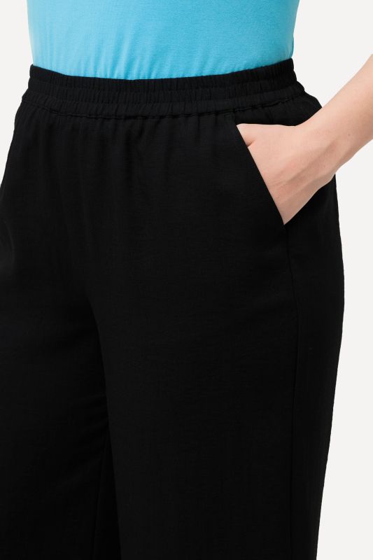Wide Leg Elastic Waist Culotte