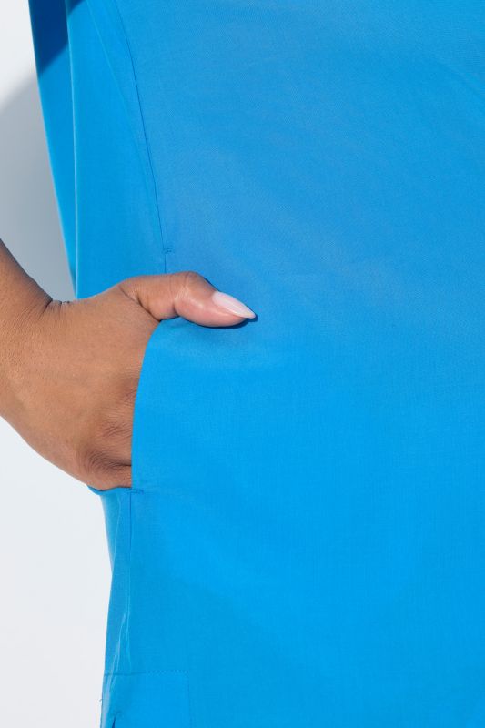 Longline 3/4 Sleeve Collared Blouse
