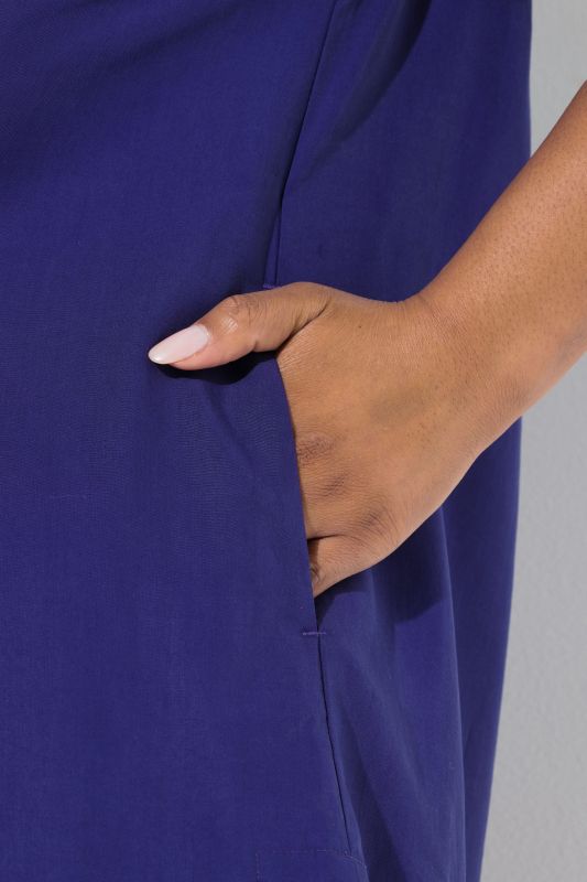 Longline 3/4 Sleeve Collared Blouse