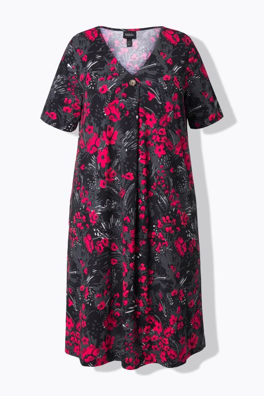 Print Short Jersey Dress