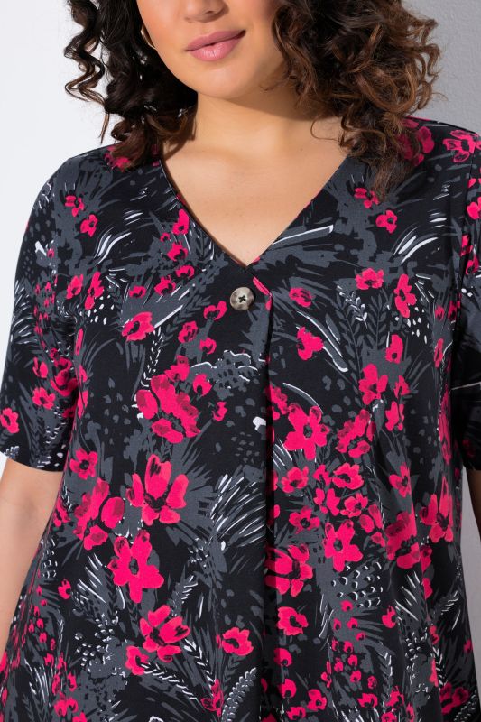 Print Short Jersey Dress