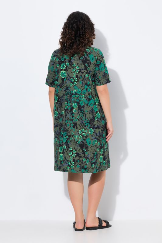 Print Short Jersey Dress