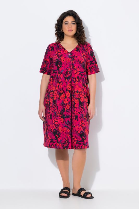 Print Short Jersey Dress