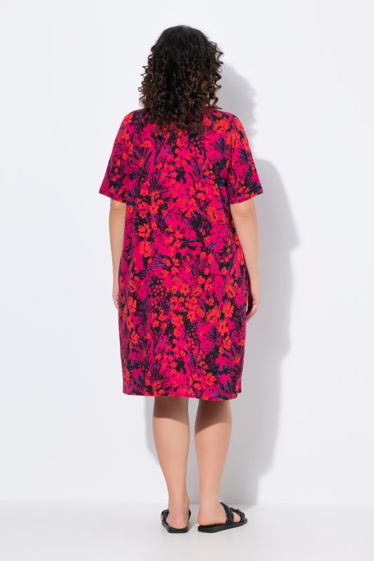 Print Short Jersey Dress