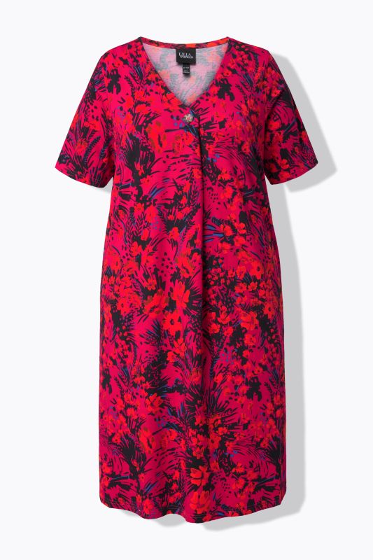 Print Short Jersey Dress
