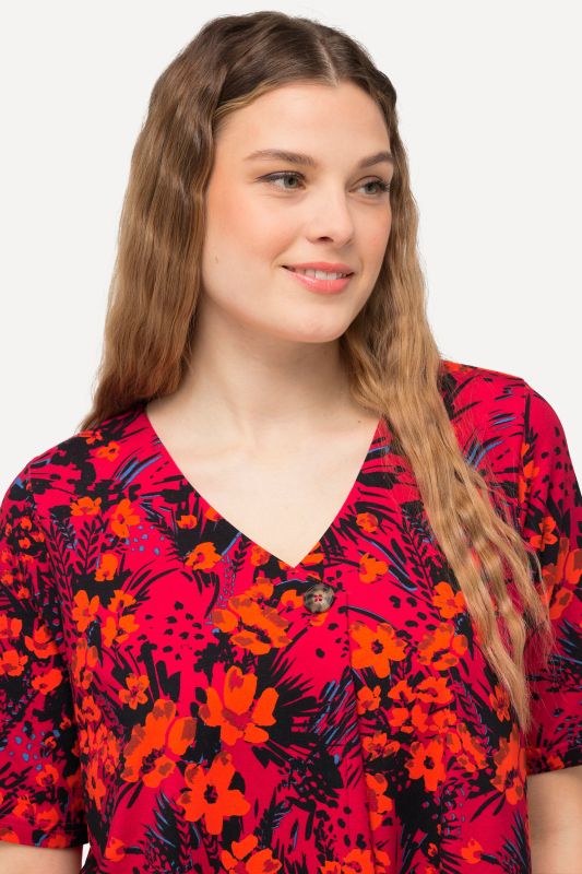 Print Short Jersey Dress