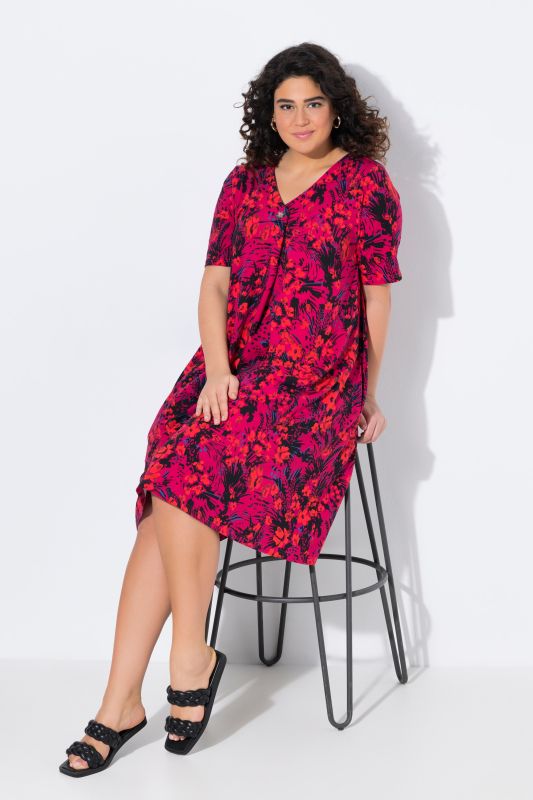 Print Short Jersey Dress