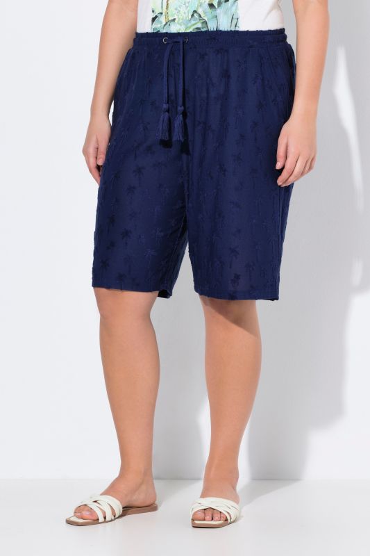 Terry Cloth Palm Elastic Waist Shorts