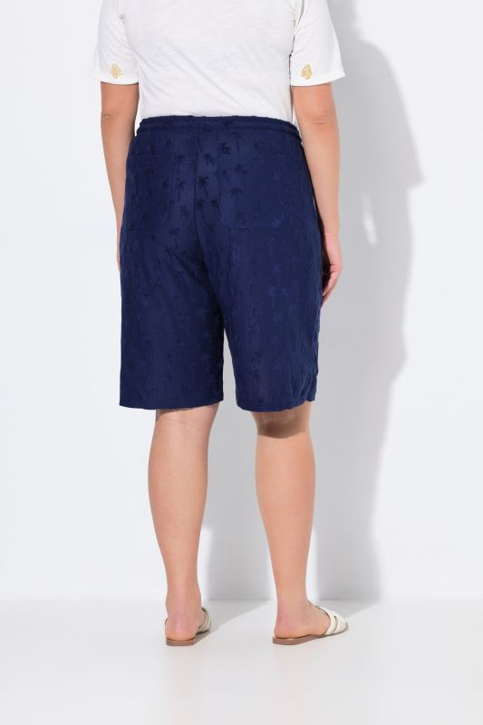 Terry Cloth Palm Elastic Waist Shorts
