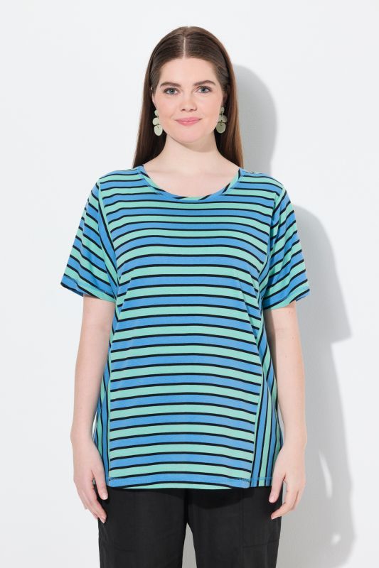 Eco Cotton Mixed Stripe Short Sleeve Tee