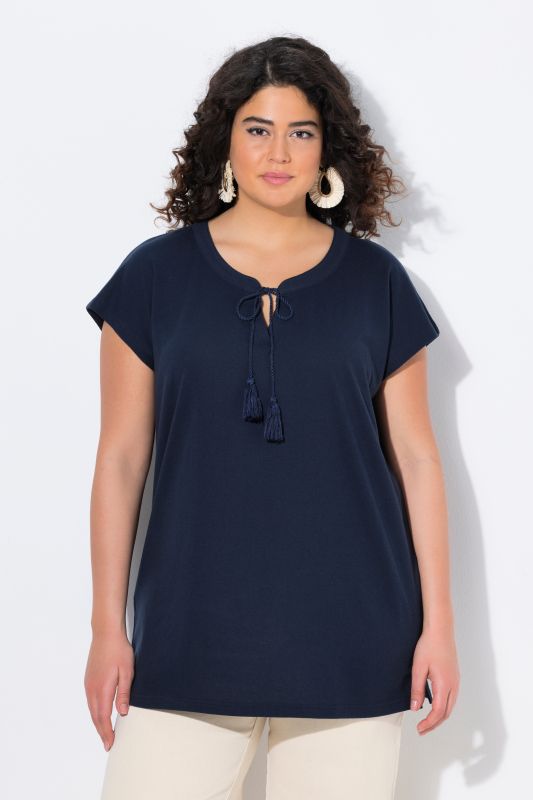 Eco Cotton Short Sleeve Tassel Tie Tee
