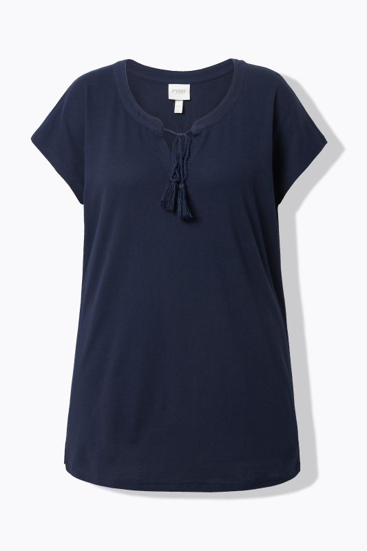 Eco Cotton Short Sleeve Tassel Tie Tee