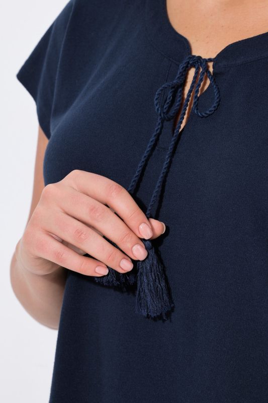 Eco Cotton Short Sleeve Tassel Tie Tee