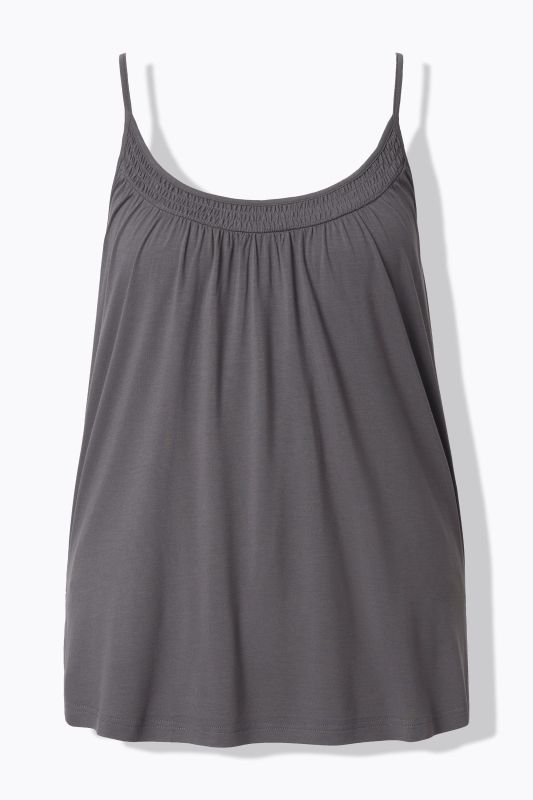 Smocked Neck Spaghetti Strap Tank