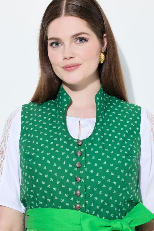 Minimal Print Goblet Collar Dirndl