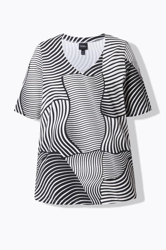 Geometric Print Short Sleeve Tee