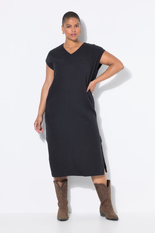 Muslin midi dress