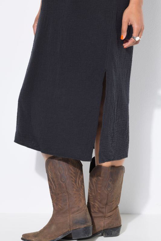 Muslin midi dress