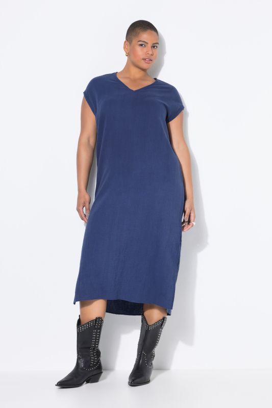 Muslin midi dress