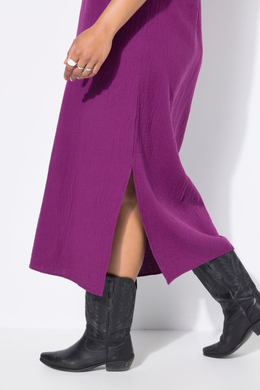 Muslin midi dress