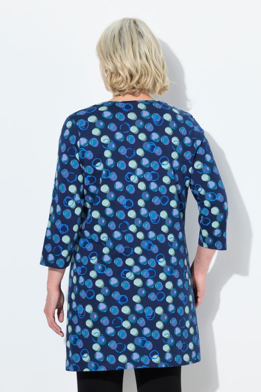 Polka Dot Empire Knit A-Line Tunic