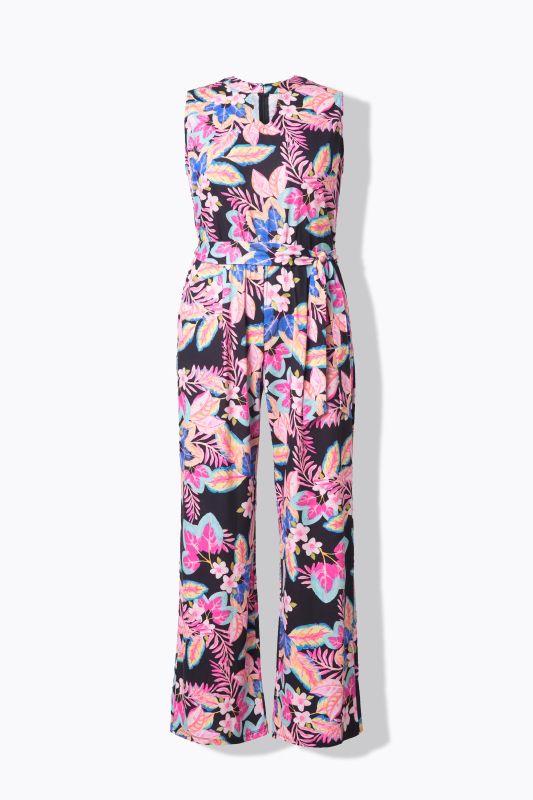 Sleeveless Floral Jumpsuit