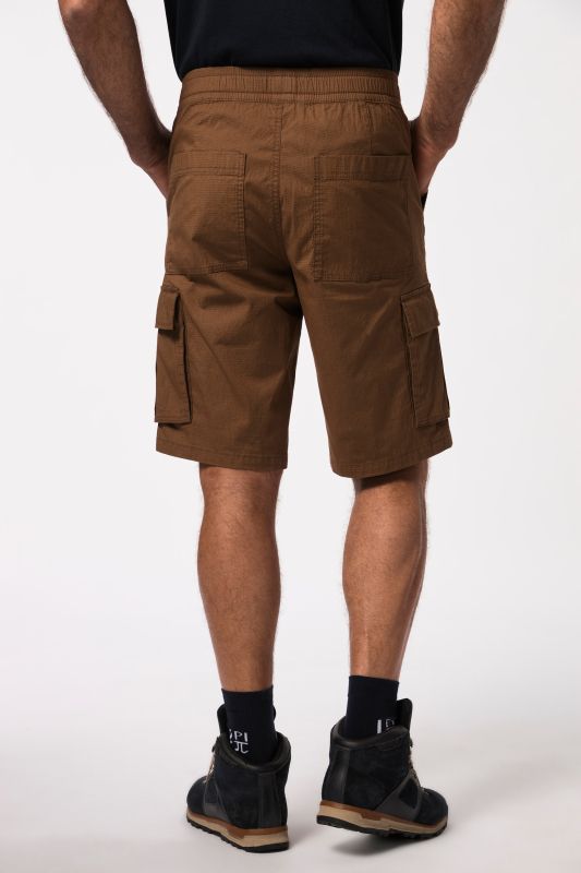 Trekking, cargo bermuda, ribstop, slip waistband
