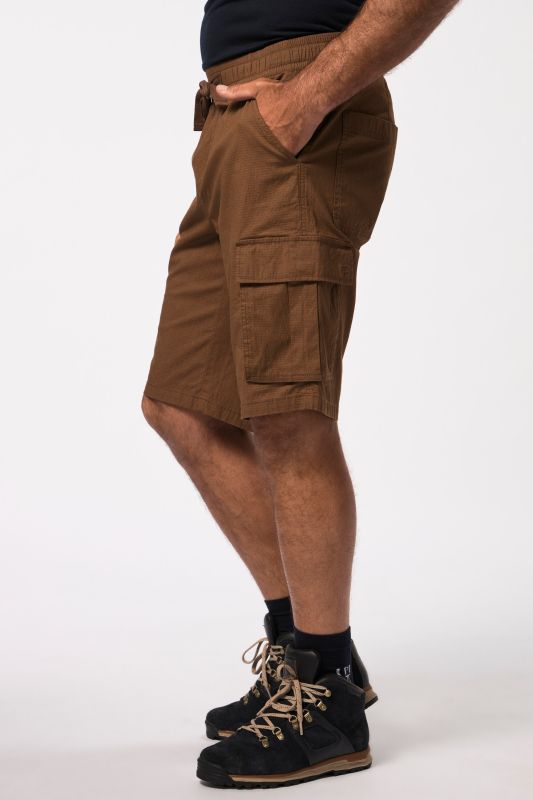 Trekking, cargo bermuda, ribstop, slip waistband