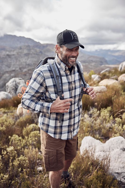 Trekking, cargo bermuda, ribstop, slip waistband