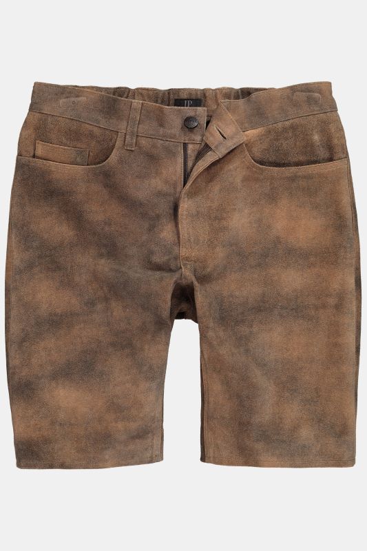 Leather Bermuda shorts